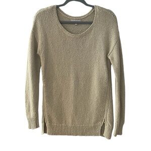 Banana Republic Sweater tan with gold flecks (S)